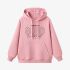 Pink Letters Print Hoodie GM8803-148