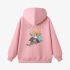 Pink Cartoon Print Hoodie GM8803-150