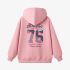 Pink Numbers Print Hoodie GM8803-151