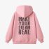 Pink Letters Print Hoodie GM8803-157