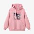 Pink Numbers Print Hoodie GM8803-159