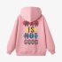 Pink Letters Print Hoodie GM8803-163