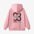 Pink Numbers Print Hoodie GM8803-164