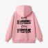 Pink Letters Print Hoodie GM8803-172