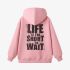 Pink Letters Print Hoodie GM8803-177