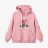 Pink Cartoon Print Hoodie GM8803-179