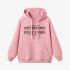 Pink Letters Print Hoodie GM8803-180