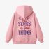 Pink Letter Graphic Hoodie GM8803-199