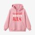 Pink Letter Graphic Hoodie GM8803-226