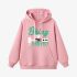 Pink Letter Graphic Hoodie GM8803-246