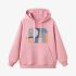 Elephant Geometric Graphic Pink Hoodie GM8803-255