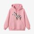 Zebra Geometric Graphic Pink Hoodie GM8803-257