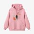 Fox Geometric Graphic Pink Hoodie GM8803-258