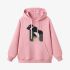 Chimpanzees Geometric Graphic Pink Hoodie GM8803-262