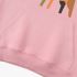 Goat Geometric Graphic Pink Hoodie GM8803-266