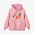 Squirrel Geometric Graphic Pink Hoodie GM8803-271