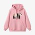 Panda Geometric Graphic Pink Hoodie GM8803-272