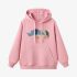 Rhino Geometric Graphic Pink Hoodie GM8803-273