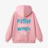 Fish Letter Pink Hoodie GM8803-277