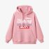 Fish Letter Pink Hoodie GM8803-279