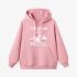 Letter Graphic Pink Hoodie GM8803-282