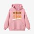 Letter Graphic Pink Hoodie GM8803-283