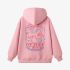 Letter Graphic Pink Hoodie GM8803-287