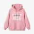 Letter Graphic Pink Hoodie GM8803-289