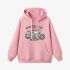 Motorcycle Graphic Pink Hoodie GM8803-290