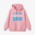 Numbers Graphic Pink Hoodie GM8803-291