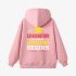 Letter Graphic Pink Hoodie GM8803-293