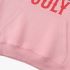 Letter Graphic Pink Hoodie GM8803-296