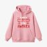 Letter Graphic Pink Hoodie GM8803-300