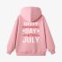 Letter Graphic Pink Hoodie GM8803-301