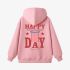 Letter Graphic Pink Hoodie GM8803-303