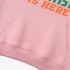 Letter Graphic Pink Hoodie GM8803-308