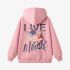 Pink Letters Print Hoodie GM8803-30