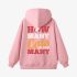 Letter Graphic Pink Hoodie GM8803-310