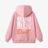 Letter Graphic Pink Hoodie GM8803-311