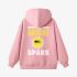 Letter Graphic Pink Hoodie GM8803-314