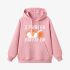 Letter Graphic Pink Hoodie GM8803-318