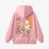 Pink Portrait Print Hoodie GM8803-32