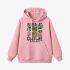 Pink Letters Print Hoodie GM8803-40