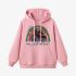 Pink Letters Print Hoodie GM8803-52