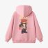 Pink Cartoon Print Hoodie GM8803-97