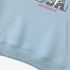 Sky Blue Letters Print Hoodie GM8804-118