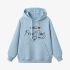 Sky Blue Letters Print Hoodie GM8804-121