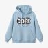 Sky Blue Letters Print Hoodie GM8804-131