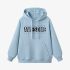 Sky Blue Letters Print Hoodie GM8804-138