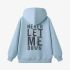 Sky Blue Letters Print Hoodie GM8804-158